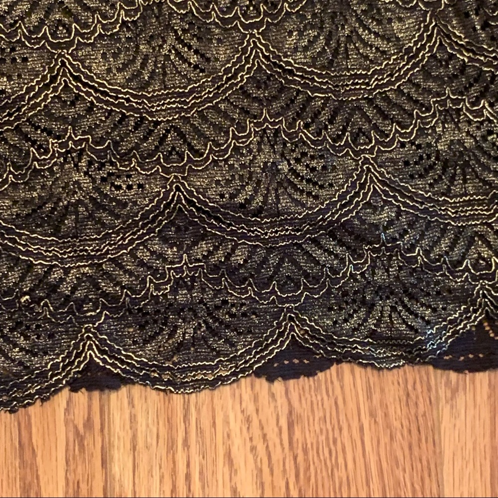 Miami Lace Overlay Metallic Dress - Picture 6 of 13